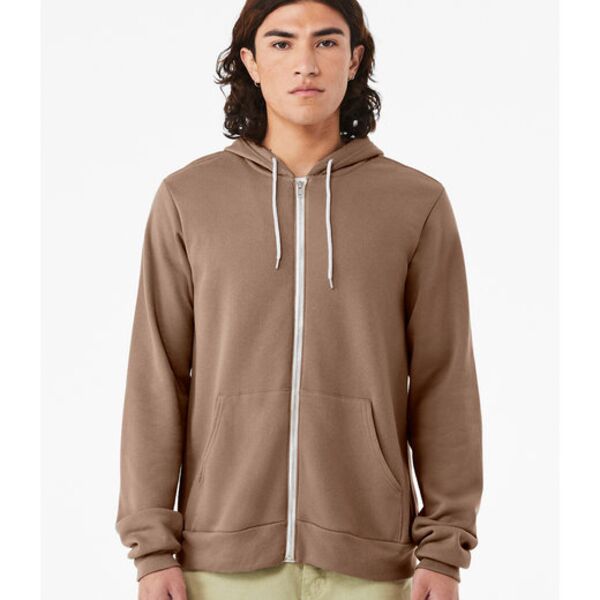 3739 - Bella + Canvas Unisex Poly-Cotton Fleece Full-Zip Hooded Sweatshirt Thumbnail