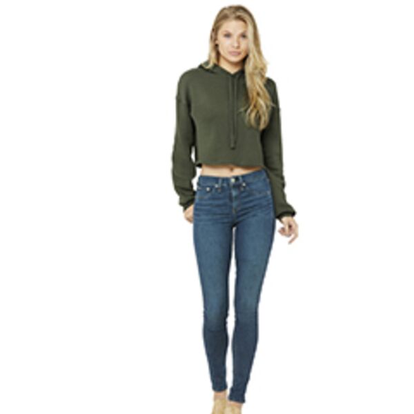 B7502 - Bella + Canvas Ladies' Cropped Fleece Hoodie Thumbnail