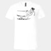 3005 - BELLA +CANVAS Unisex Jersey Short-Sleeve V-Neck T-Shirt Thumbnail