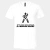 3005 - BELLA +CANVAS Unisex Jersey Short-Sleeve V-Neck T-Shirt Thumbnail