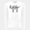 6411 - Next Level Unisex Sueded Long-Sleeve Crew Thumbnail