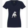 N6480 - Next Level Ladies' Sueded V-Neck T-Shirt Thumbnail