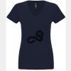 N6480 - Next Level Ladies' Sueded V-Neck T-Shirt Thumbnail