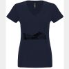 N6480 - Next Level Ladies' Sueded V-Neck T-Shirt Thumbnail