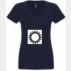 N6480 - Next Level Ladies' Sueded V-Neck T-Shirt Thumbnail