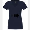 N6480 - Next Level Ladies' Sueded V-Neck T-Shirt Thumbnail