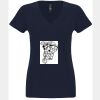 N6480 - Next Level Ladies' Sueded V-Neck T-Shirt Thumbnail