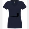 N6480 - Next Level Ladies' Sueded V-Neck T-Shirt Thumbnail
