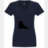 N6480 - Next Level Ladies' Sueded V-Neck T-Shirt Thumbnail