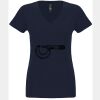 N6480 - Next Level Ladies' Sueded V-Neck T-Shirt Thumbnail