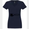 N6480 - Next Level Ladies' Sueded V-Neck T-Shirt Thumbnail