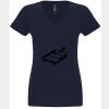 N6480 - Next Level Ladies' Sueded V-Neck T-Shirt Thumbnail