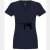 N6480 - Next Level Ladies' Sueded V-Neck T-Shirt Thumbnail