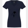 N6480 - Next Level Ladies' Sueded V-Neck T-Shirt Thumbnail