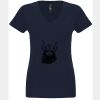 N6480 - Next Level Ladies' Sueded V-Neck T-Shirt Thumbnail