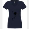 N6480 - Next Level Ladies' Sueded V-Neck T-Shirt Thumbnail
