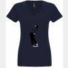 N6480 - Next Level Ladies' Sueded V-Neck T-Shirt Thumbnail
