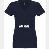 N6480 - Next Level Ladies' Sueded V-Neck T-Shirt Thumbnail