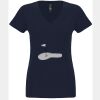 N6480 - Next Level Ladies' Sueded V-Neck T-Shirt Thumbnail