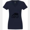 N6480 - Next Level Ladies' Sueded V-Neck T-Shirt Thumbnail