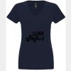 N6480 - Next Level Ladies' Sueded V-Neck T-Shirt Thumbnail