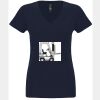 N6480 - Next Level Ladies' Sueded V-Neck T-Shirt Thumbnail