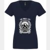 N6480 - Next Level Ladies' Sueded V-Neck T-Shirt Thumbnail