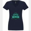 N6480 - Next Level Ladies' Sueded V-Neck T-Shirt Thumbnail