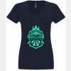 N6480 - Next Level Ladies' Sueded V-Neck T-Shirt Thumbnail
