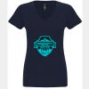 N6480 - Next Level Ladies' Sueded V-Neck T-Shirt Thumbnail