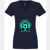 N6480 - Next Level Ladies' Sueded V-Neck T-Shirt Thumbnail