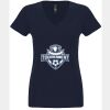 N6480 - Next Level Ladies' Sueded V-Neck T-Shirt Thumbnail