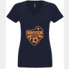 N6480 - Next Level Ladies' Sueded V-Neck T-Shirt Thumbnail