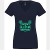 N6480 - Next Level Ladies' Sueded V-Neck T-Shirt Thumbnail