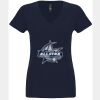 N6480 - Next Level Ladies' Sueded V-Neck T-Shirt Thumbnail