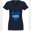 N6480 - Next Level Ladies' Sueded V-Neck T-Shirt Thumbnail