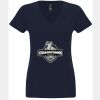 N6480 - Next Level Ladies' Sueded V-Neck T-Shirt Thumbnail