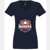 N6480 - Next Level Ladies' Sueded V-Neck T-Shirt Thumbnail