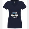 N6480 - Next Level Ladies' Sueded V-Neck T-Shirt Thumbnail