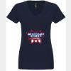 N6480 - Next Level Ladies' Sueded V-Neck T-Shirt Thumbnail