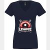 N6480 - Next Level Ladies' Sueded V-Neck T-Shirt Thumbnail