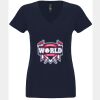 N6480 - Next Level Ladies' Sueded V-Neck T-Shirt Thumbnail