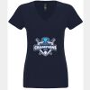 N6480 - Next Level Ladies' Sueded V-Neck T-Shirt Thumbnail