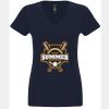 N6480 - Next Level Ladies' Sueded V-Neck T-Shirt Thumbnail