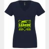 N6480 - Next Level Ladies' Sueded V-Neck T-Shirt Thumbnail