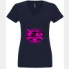 N6480 - Next Level Ladies' Sueded V-Neck T-Shirt Thumbnail