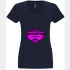 N6480 - Next Level Ladies' Sueded V-Neck T-Shirt Thumbnail