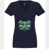 N6480 - Next Level Ladies' Sueded V-Neck T-Shirt Thumbnail