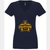 N6480 - Next Level Ladies' Sueded V-Neck T-Shirt Thumbnail