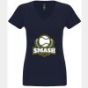 N6480 - Next Level Ladies' Sueded V-Neck T-Shirt Thumbnail